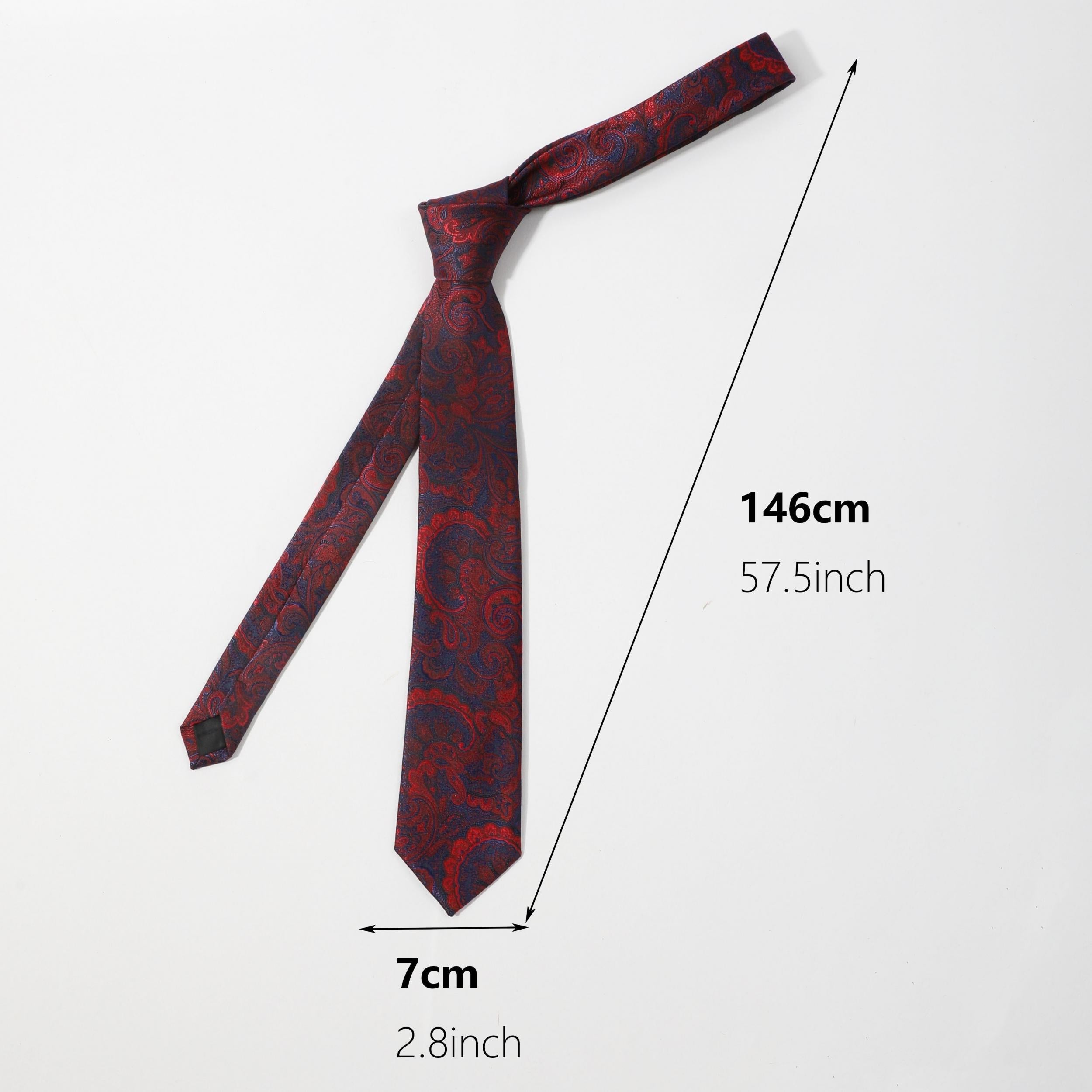 Men's Floral Jacquard Necktie Business Wedding Party Necktie