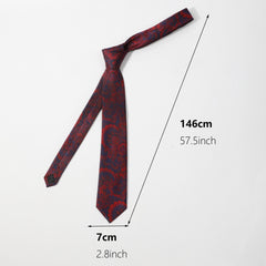 Men's Floral Jacquard Necktie Business Wedding Party Necktie