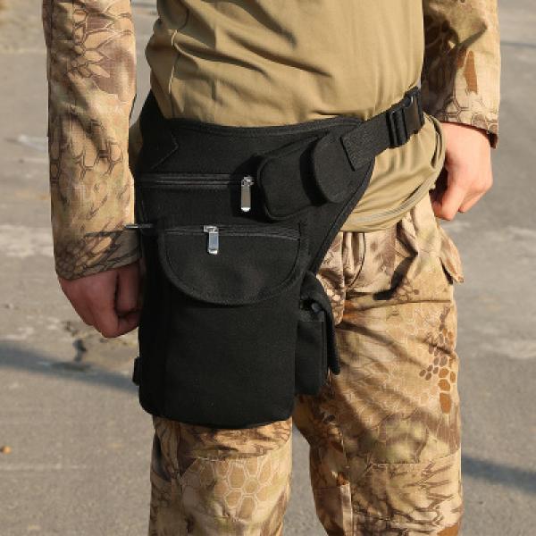 Canvas Waist Bags Drop Leg Bag Men Belt Bicycle Motorcycle Money Belt Pack