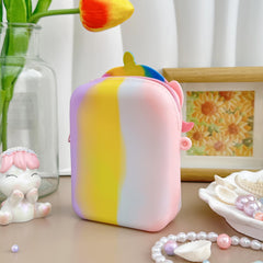 Unicorn Messenger Bag Coin Purse & Fidget Toy Combo for Kids