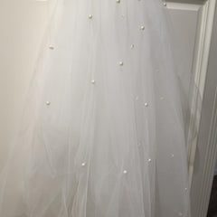 Double Layer Puffy Tulle Bridal Wedding Veil