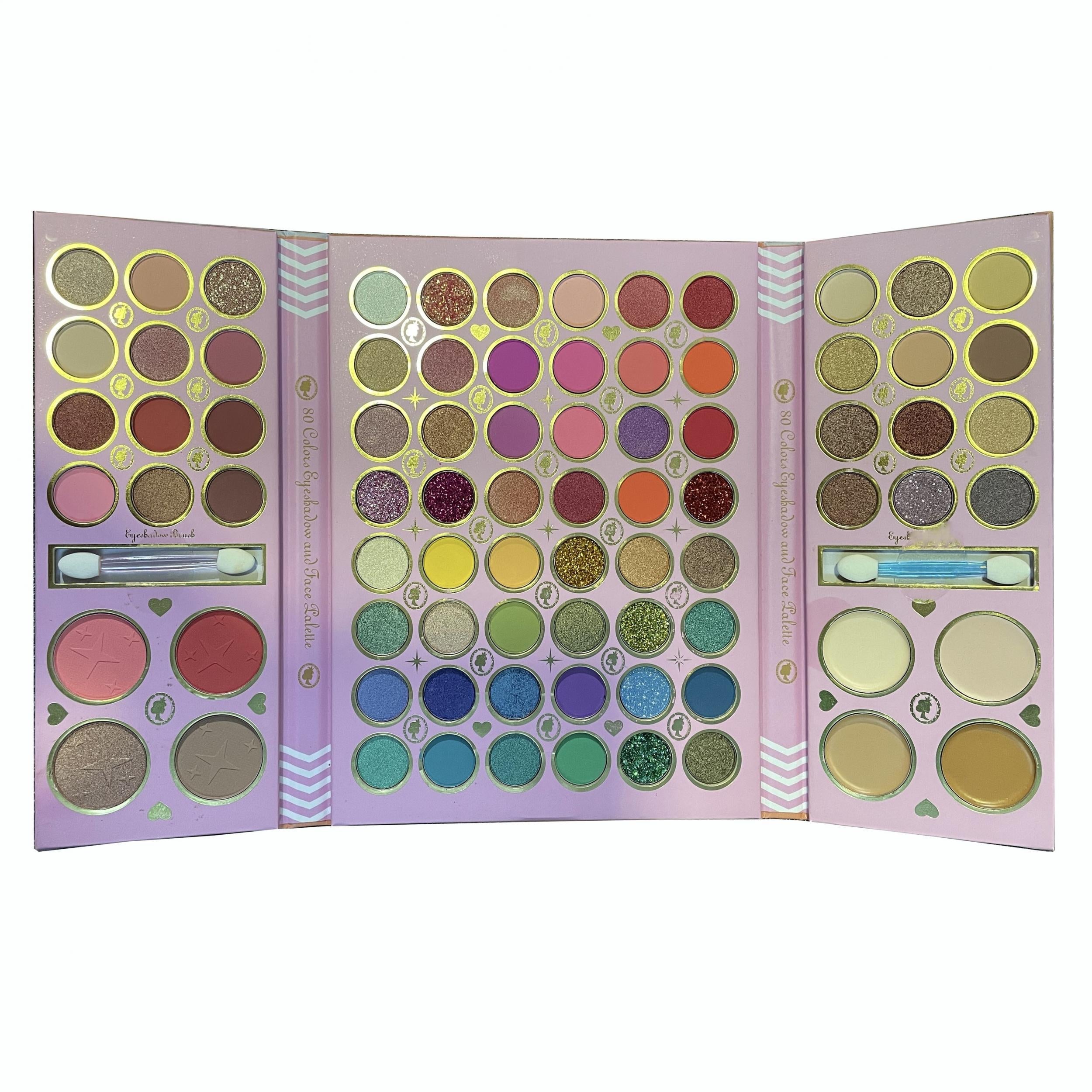 80 Colors Eyeshadow Palette Matte Pearly Blush Concealer 3 In 1