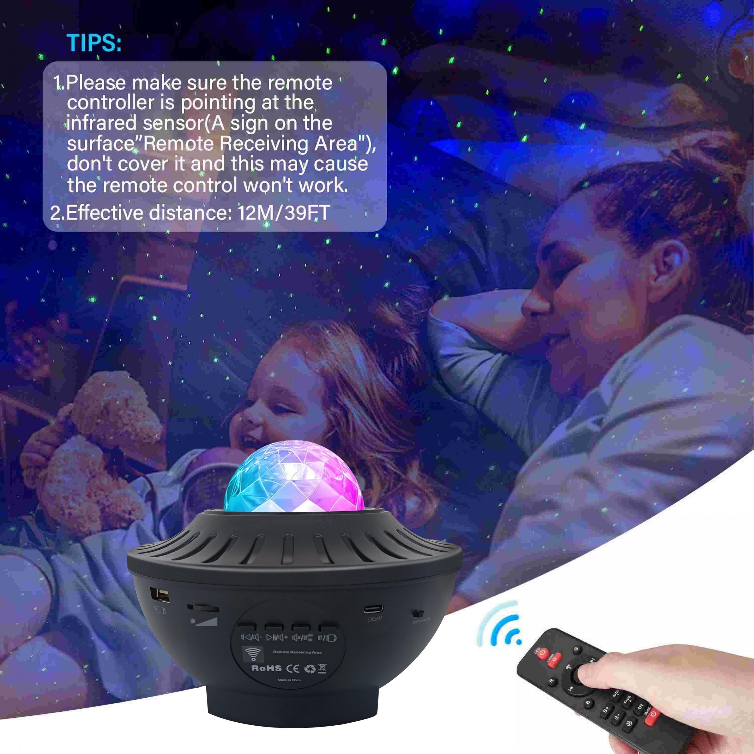 Galaxy Projector Star Night Light With Voice Control