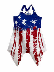 Y2K Print Crew Neck Tank Top