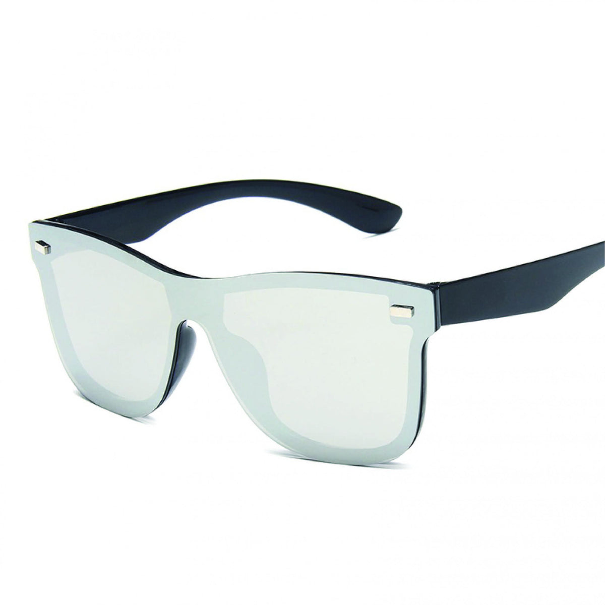 Photochromic Square Sunglasses Men Women Rivet Decor UV400