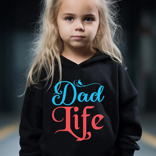 Girls 2pcs DAD LIFE Hoodies Pants Set Spring Fall Sports Gift