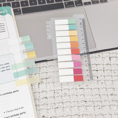 400pcs Romantic Index Stickers 20 Sheets Per Set 20 Colors PET Material