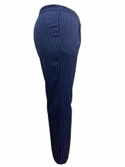  Stripe Print High Rise Straight Leg Trousers
