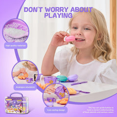 25pc Kids Pretend Tea Party Set Afternoon Tea Tableware w/ Teapot Toy