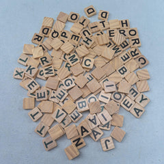 144pcs Wooden Alphabet Blocks DIY Spelling & Letter Recognition Educational Set