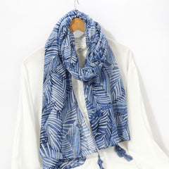 Men's Casual Leaf Beach Vacation Wind Scarf