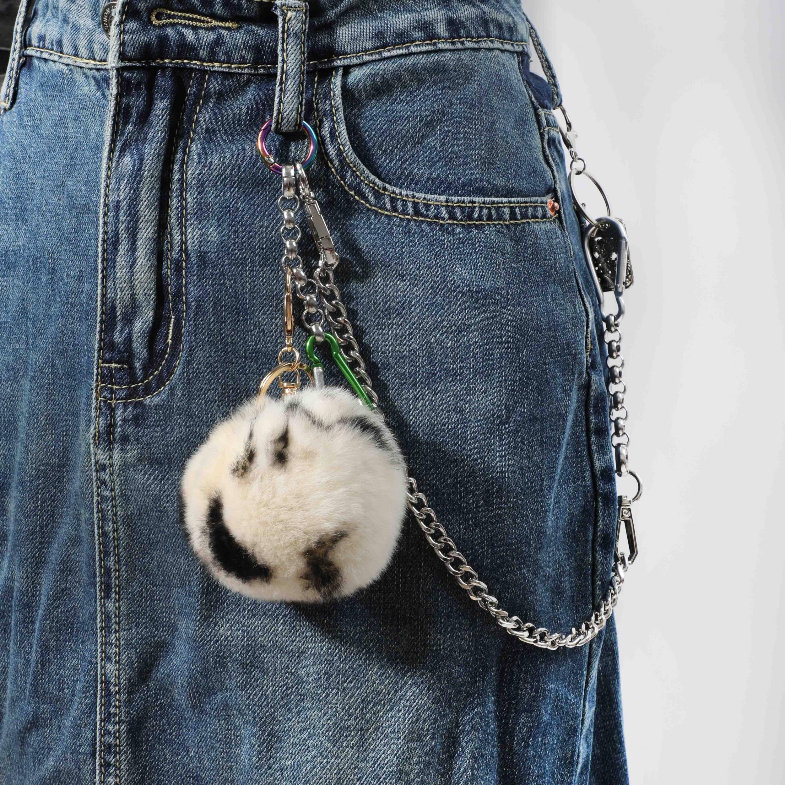 Iron Tag Pants Chain Funky Belt For Men