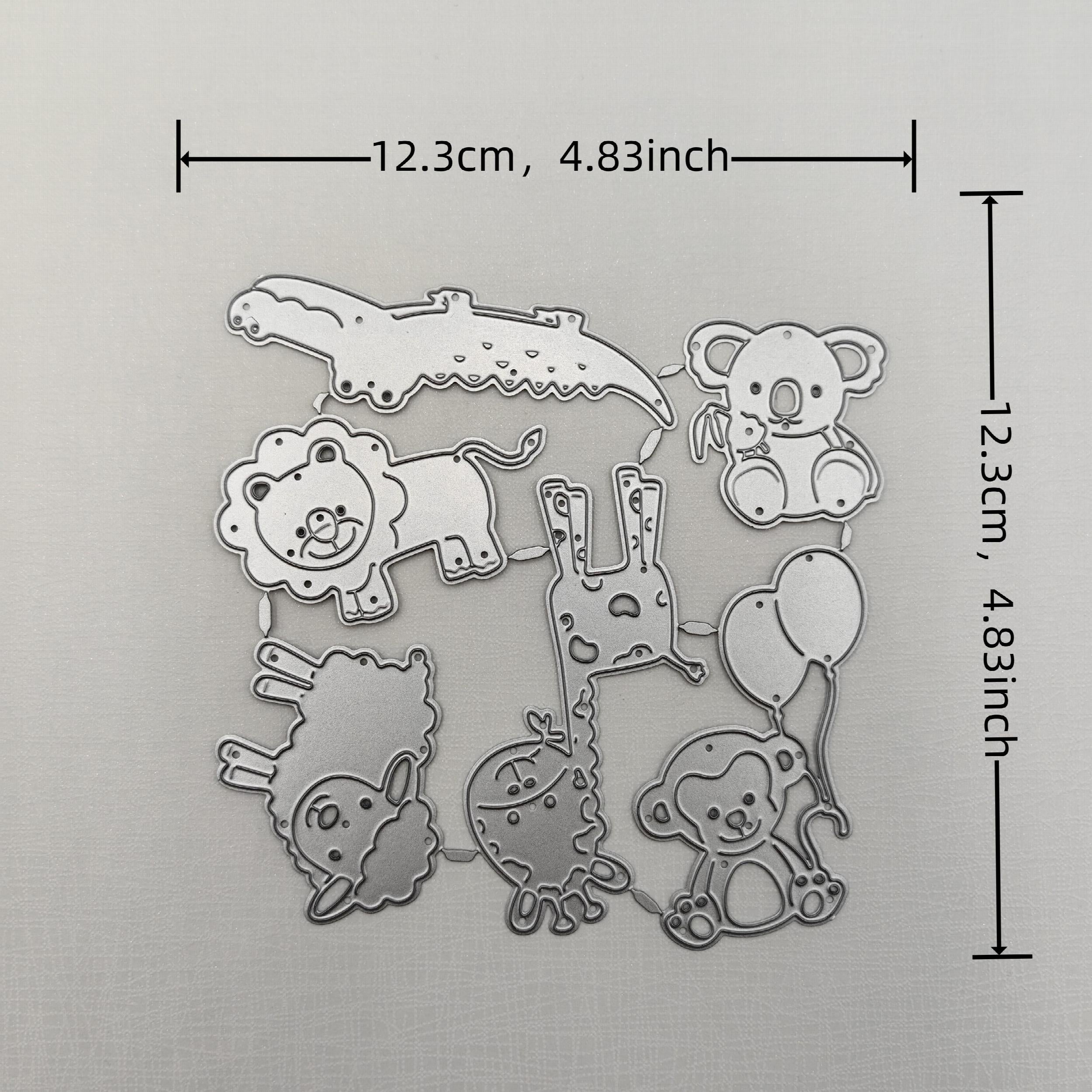 Cartoon Animal Metal Cutting Dies for Greeting Card DIY Scrapbooking