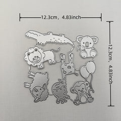 Cartoon Animal Metal Cutting Dies for Greeting Card DIY Scrapbooking