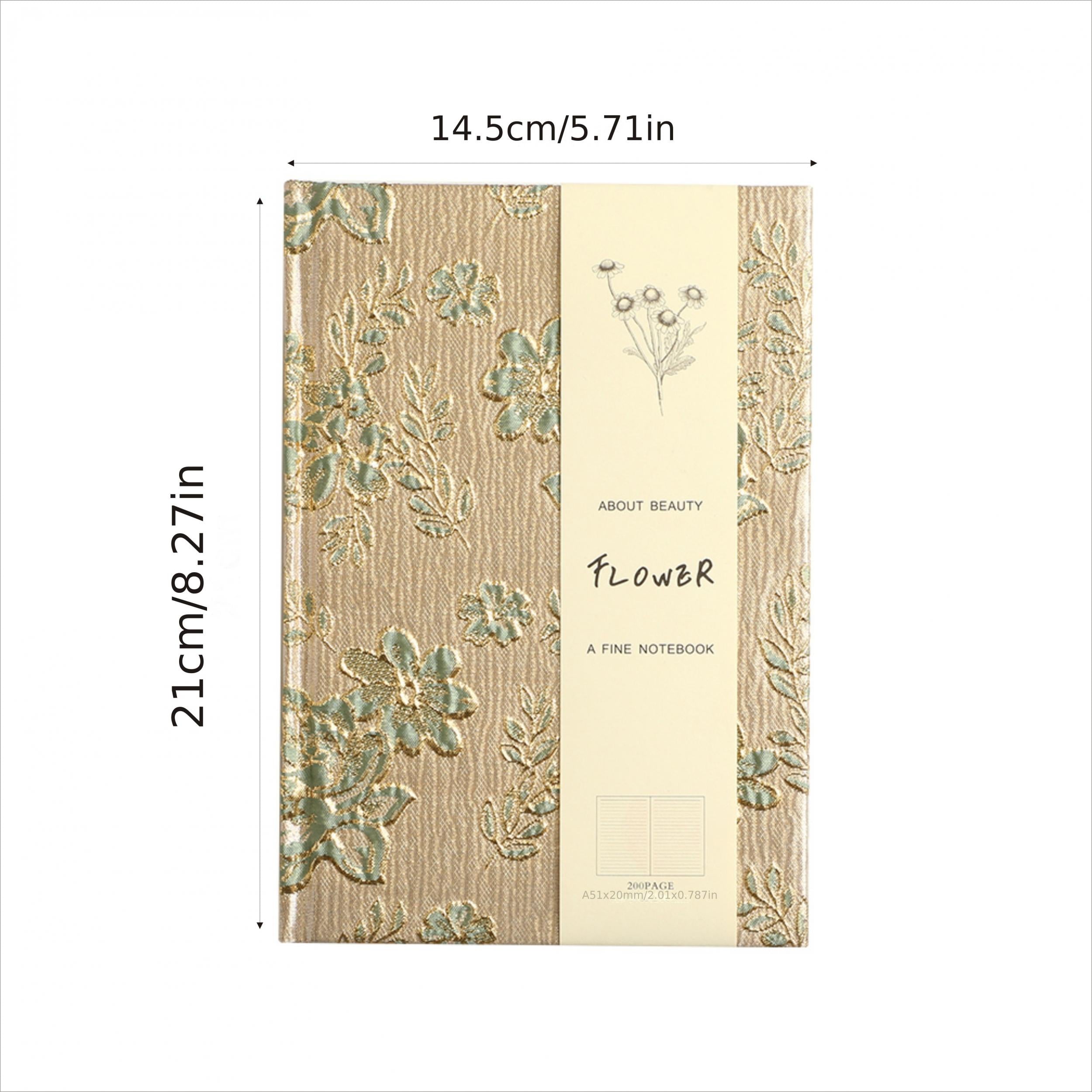 Embossed Fabric Covered Notebook with Textured Finish