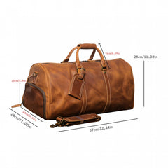 Men's Leather Handbag Vintage American Style Crossbody Bag
