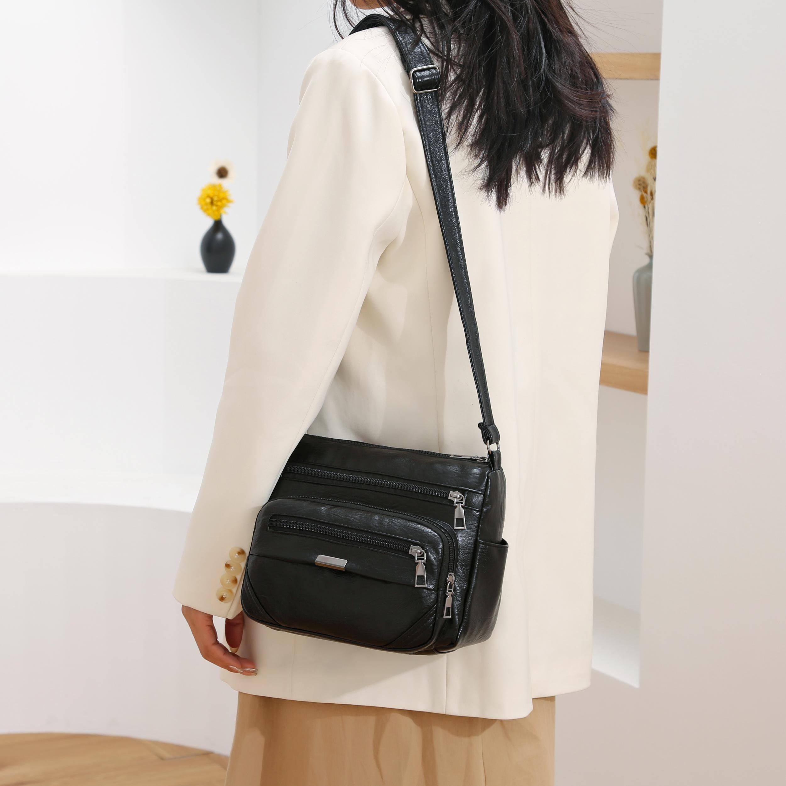 Soft Leather Women Shoulder Bag Crossbody Messenger