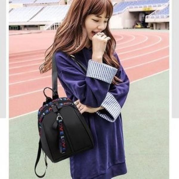 PU Leather Backpack Women Travel School Bag Large Capacity Zipper Rucksack