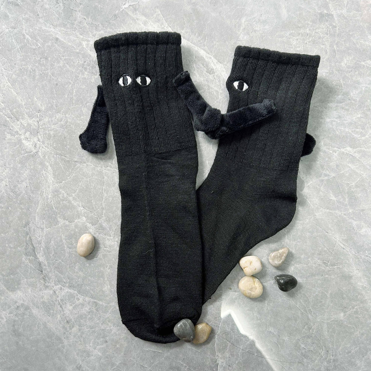 2Pcs Couple Funny Socks w/ Magnetic Dolls