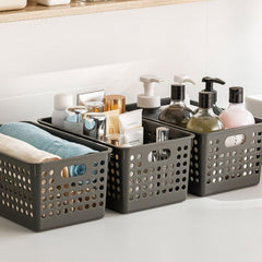 6pcs Plastic Storage Baskets Small Pantry Baskets For Organizing