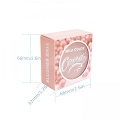 4 Colors Blusher Ball Matte Makeup Long Lasting Lightweight Natural Nude Makeup
