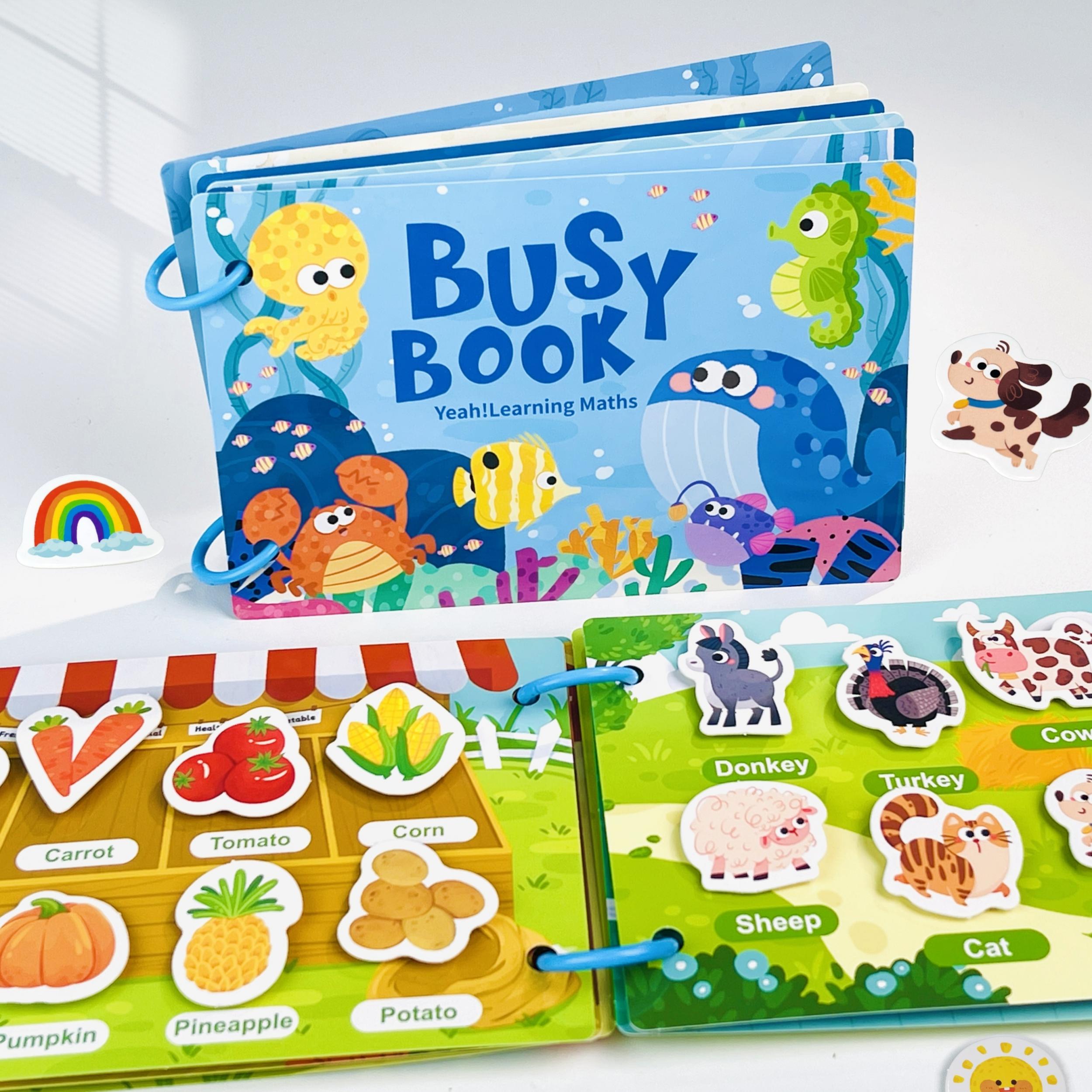 Colorful Early Learning Busy Book for Kids - Engaging Educational Toy