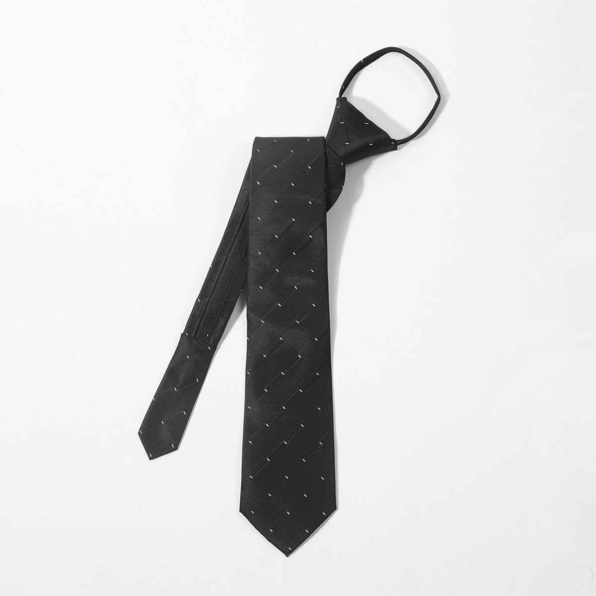 Men's Zipper Business Tie Light Point Striped