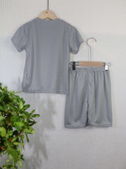 Boy's Sporty Style Outfit 2pcs T shirt & Shorts Set For Summer