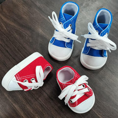 2pcs Handcrafted Canvas Doll Shoes for American Dolls