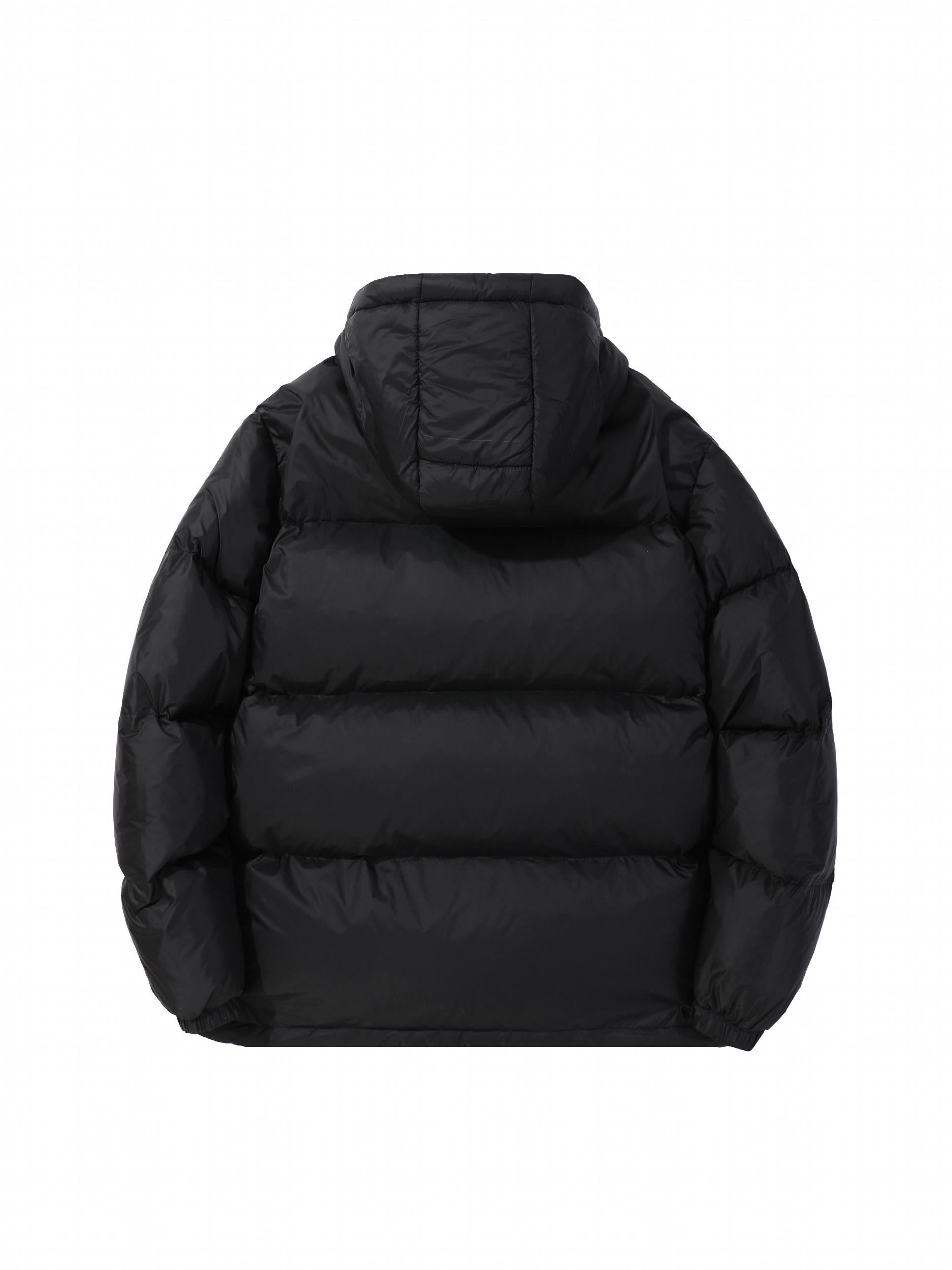 Men's Duck Down Jacket Windproof Hooded Puffer Coat