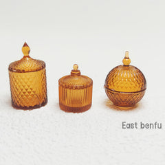 Mini Candy Jars Decorative Dollhouse Set