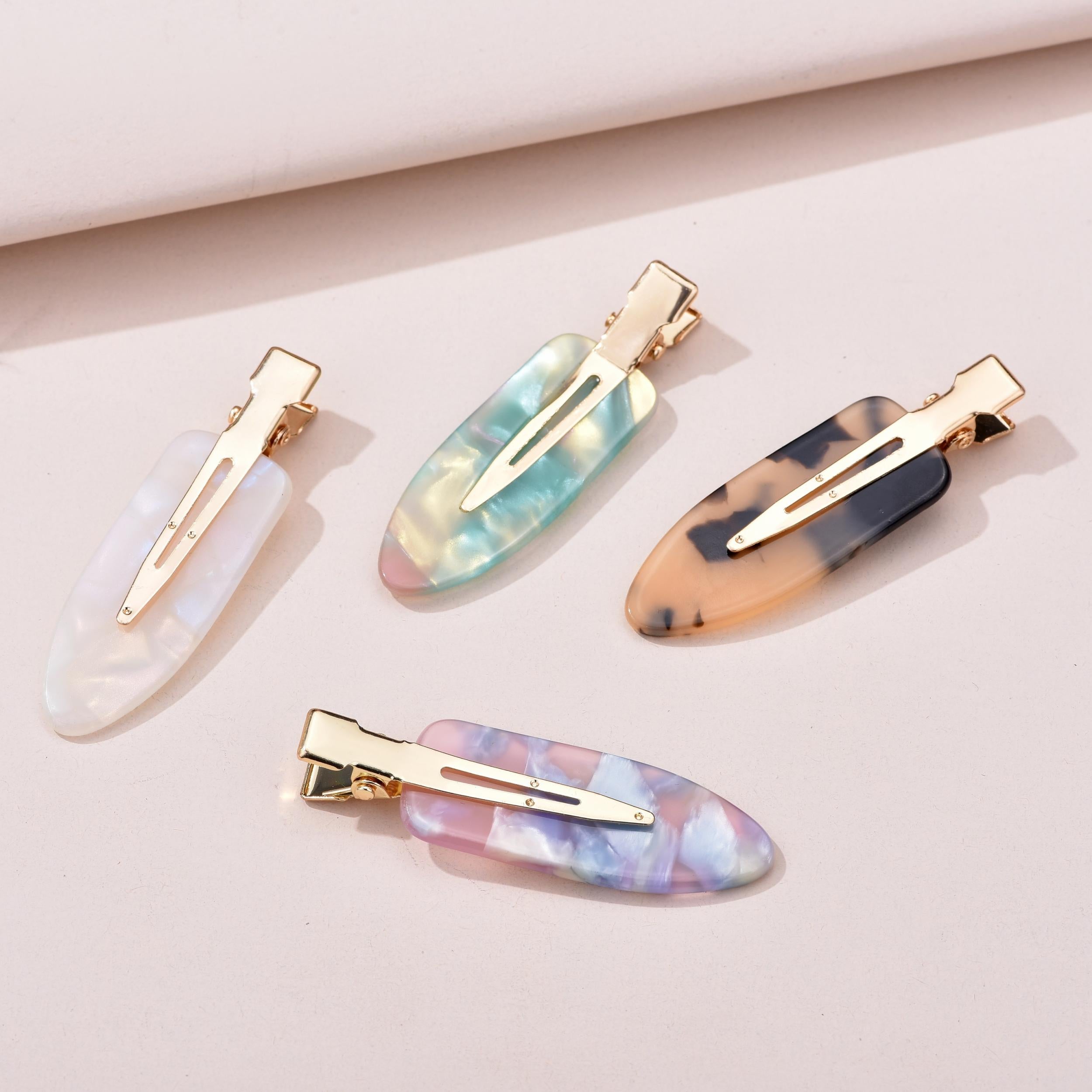 4pcs Acetic Acid Duck Billed Clip Hair Accessories