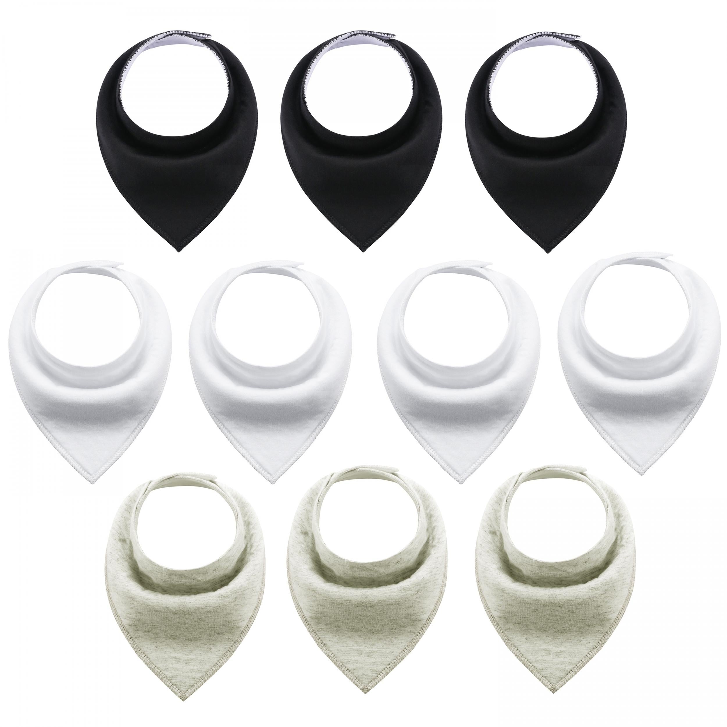 10pcs Baby Bandana Drool Bibs for Boys and Girls