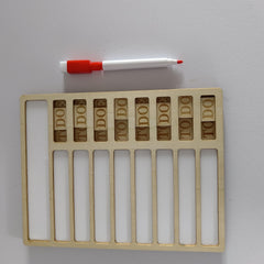Wooden Schedule Board Housework Table Student Itinerary Note Board