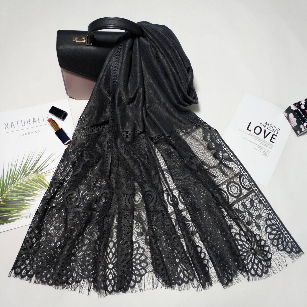 Large Hollow Lace Shawl for Women - Breathable Scarf for Party Wedding Prom