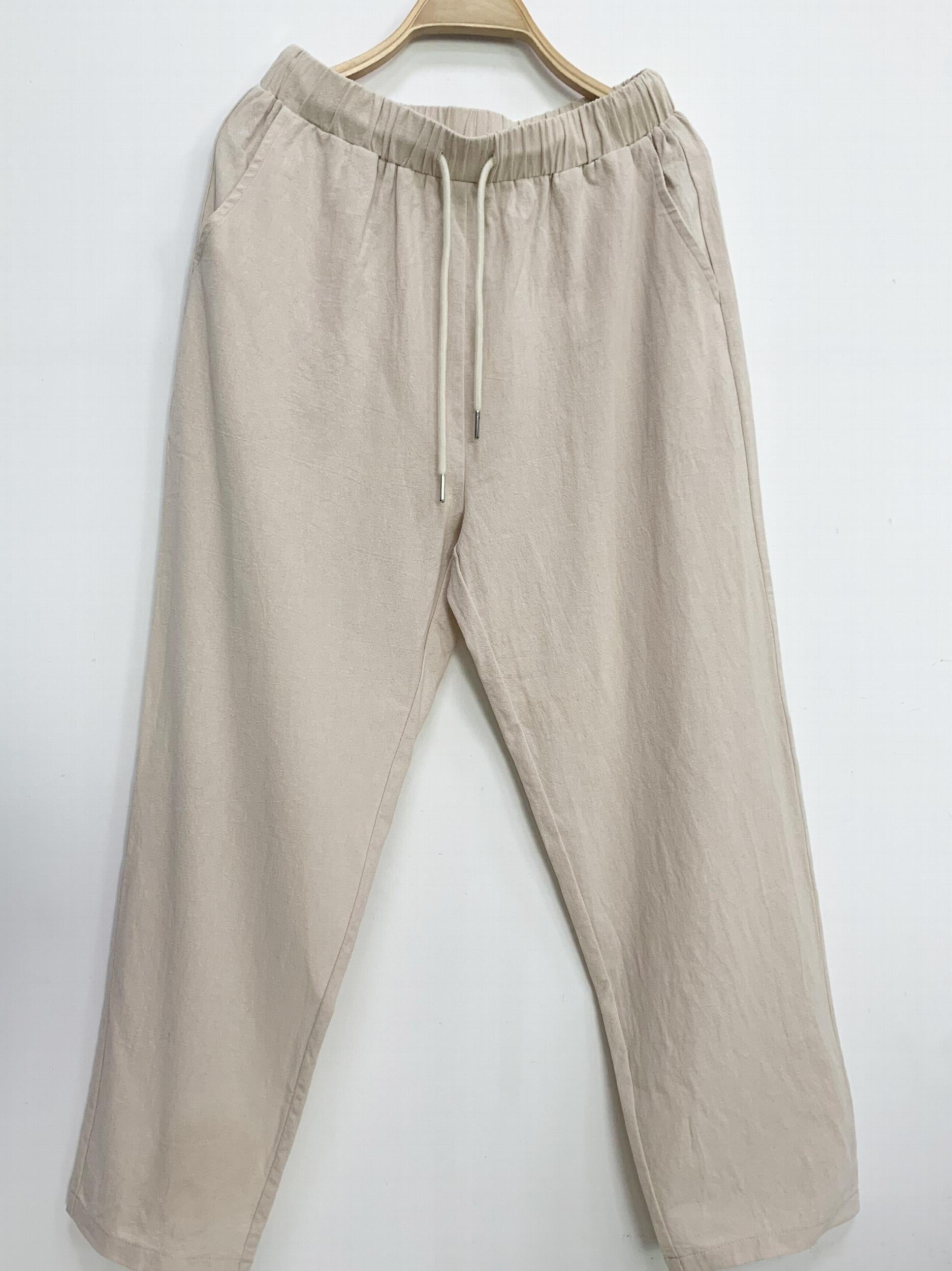  Solid Wide Leg Pants With Pockets