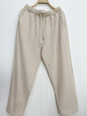  Solid Wide Leg Pants With Pockets