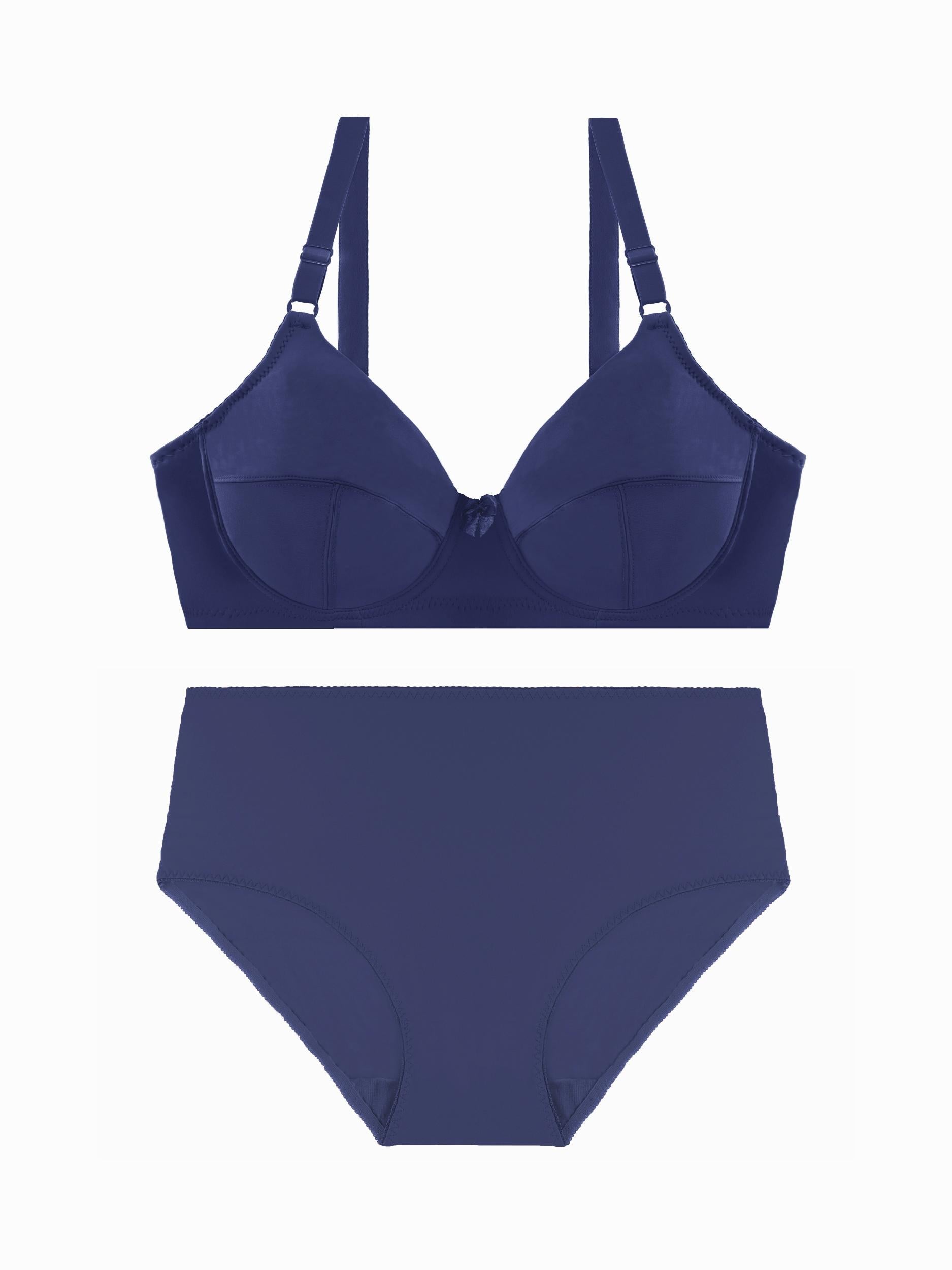  Women's Bow Knot Bra & Panty Lingerie Set