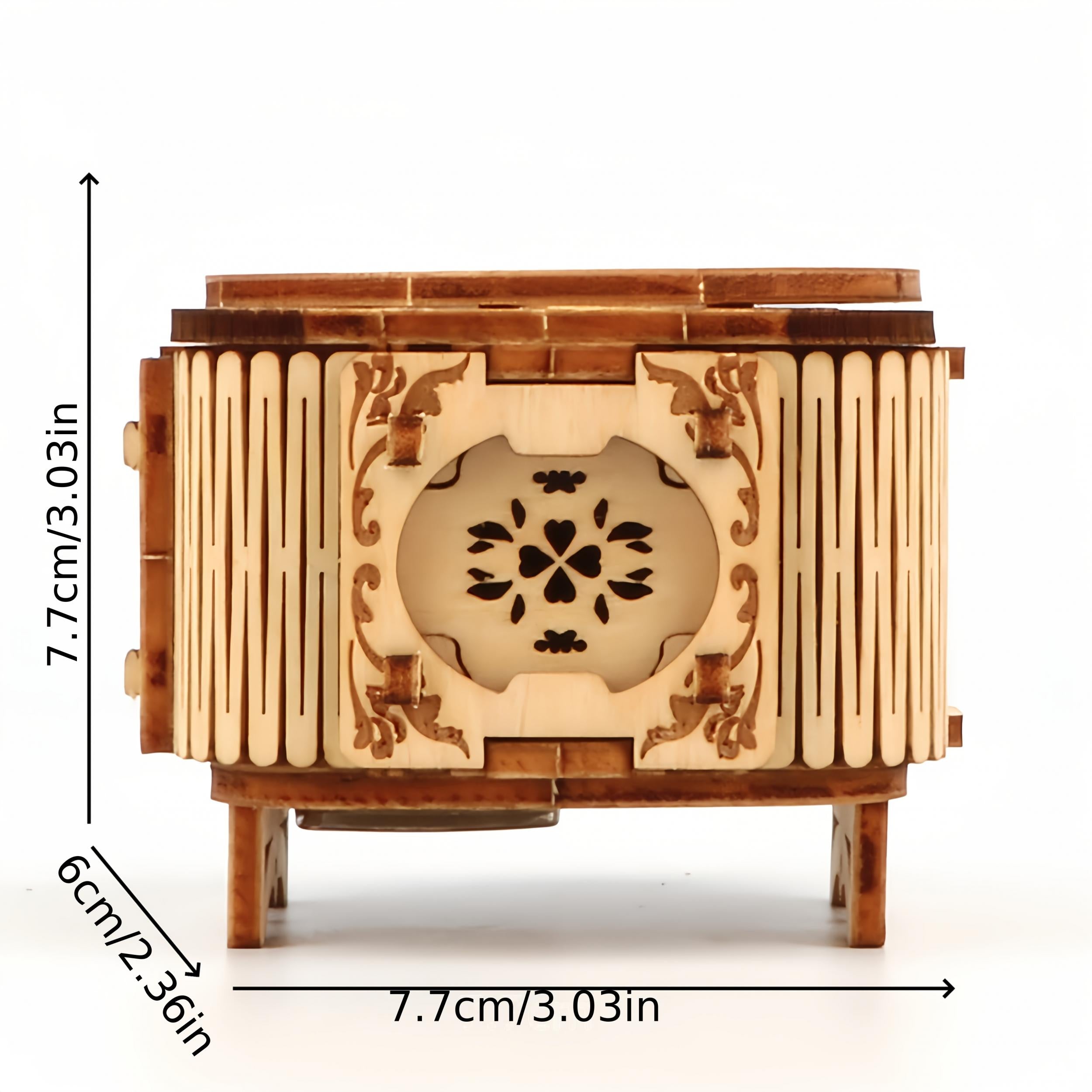 DIY Wooden Music Box Assembly Kit - Creative Gift for Girlfriend