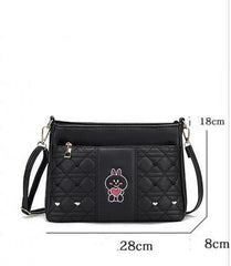 R070 Shoulder Messenger Bag Rhombus Small Square Bag Composite Fiber Leather