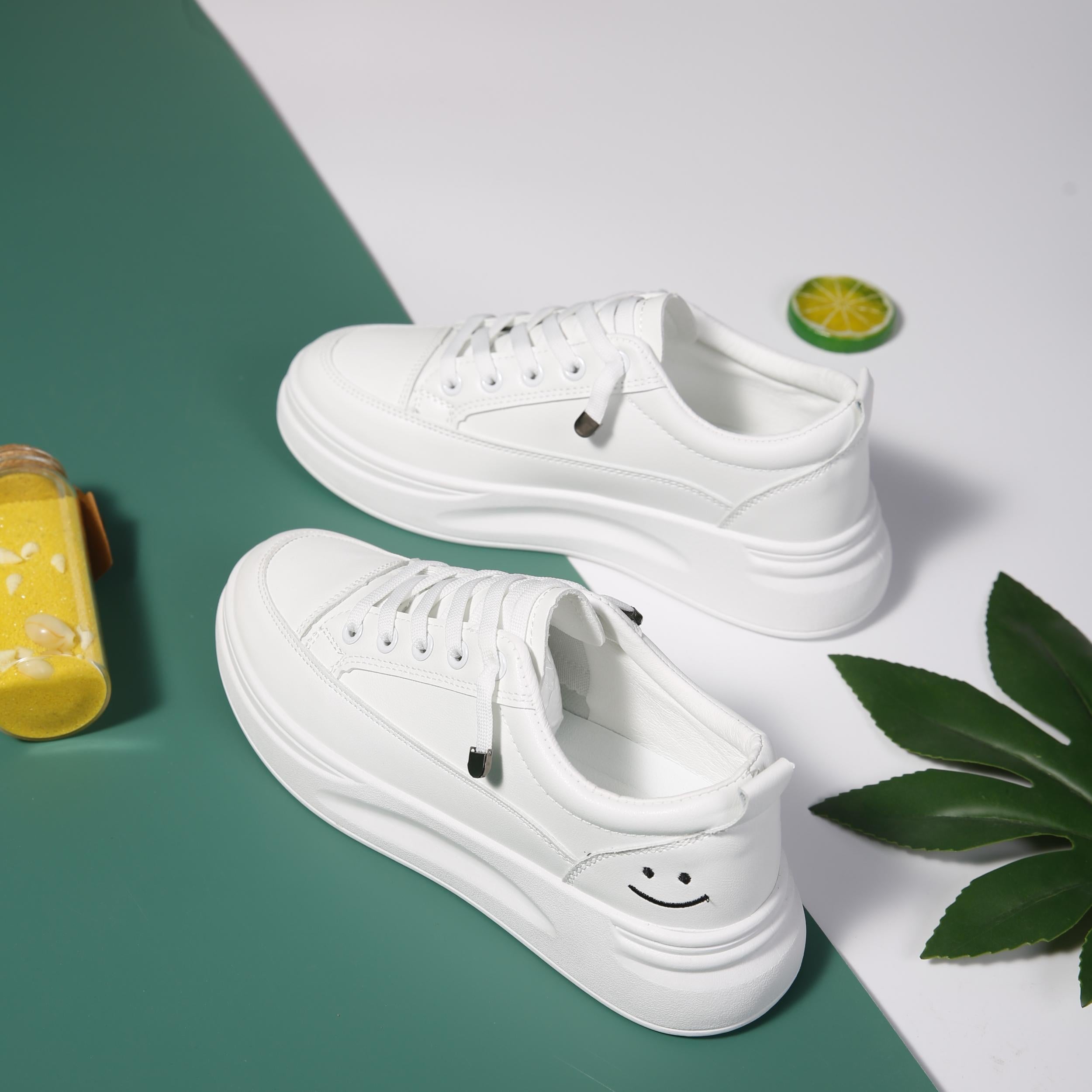 Women's Platform Sneakers Low Top Casual Walking Shoes