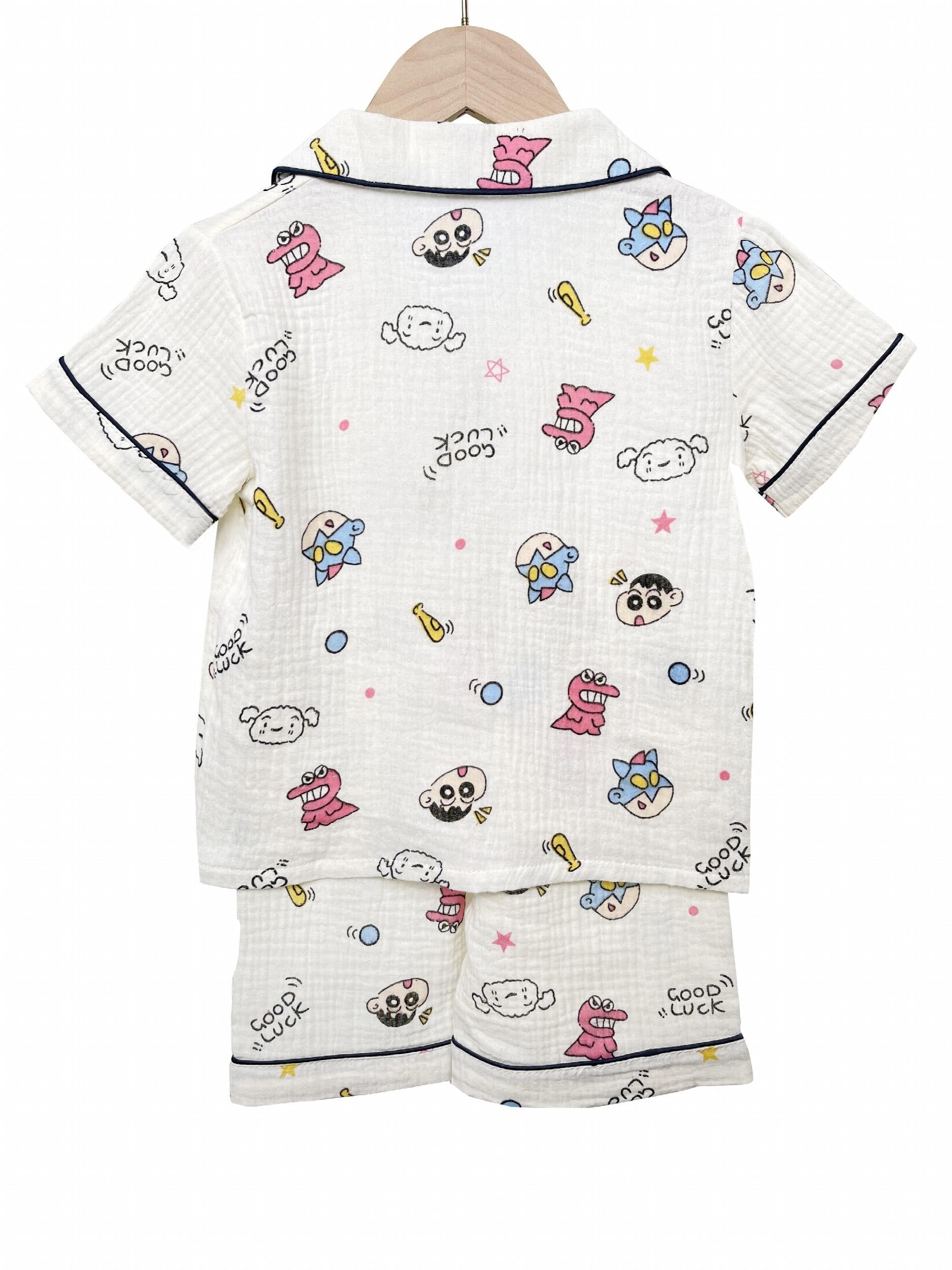 Kids Cartoon Graphic Loungewear 2pcs Set Short Sleeve Shirt & Shorts