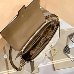 Quilted Crossbody Bag Retro Leather Shoulder Bag Classic Handbag