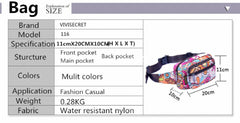 Waterproof Floral Waist Bum Camera Belt Bag Fanny Pack