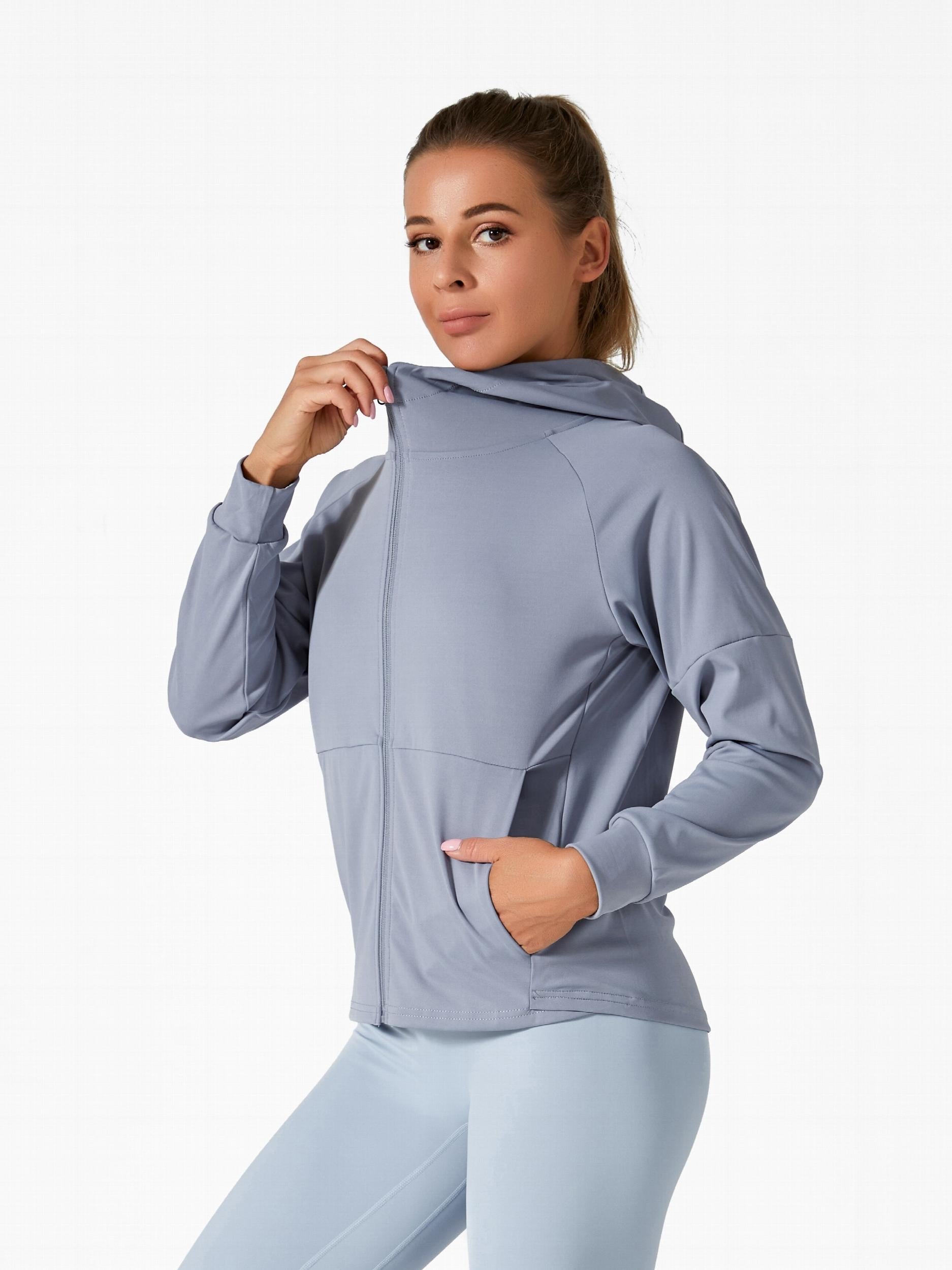 Women's Lightweight Workout Jacket for Yoga & Running