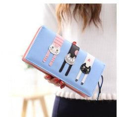 Long Cat Large Capacity Zipper Wallet for Women