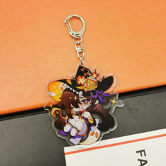 Anime Little Witch Key Ring Halloween Decoration Pendant