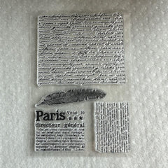 1pc Transparent TPR Silicone Seal Stamp Backgrounds