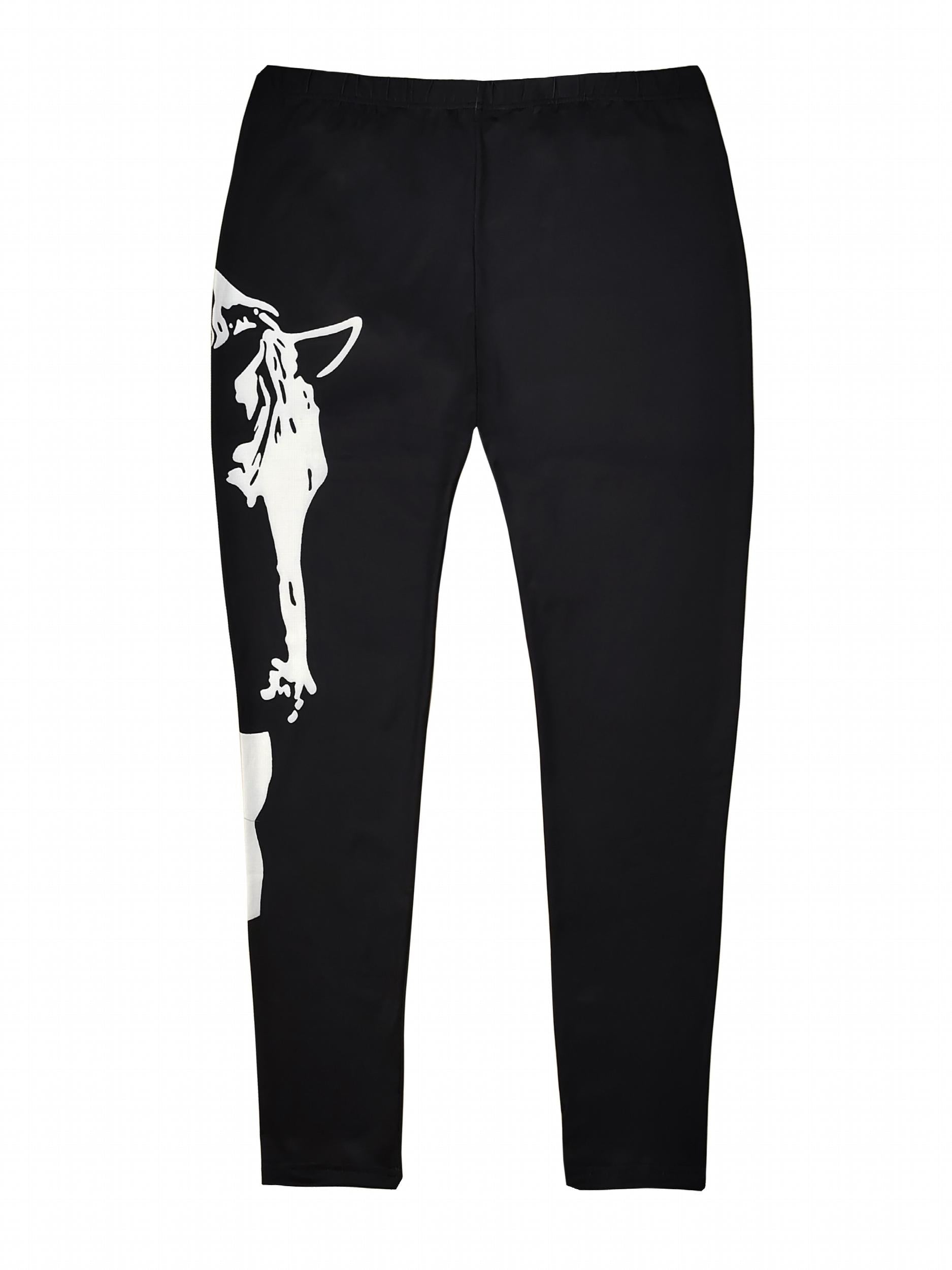  Horse Print High Stretch Slim Fit Leggings