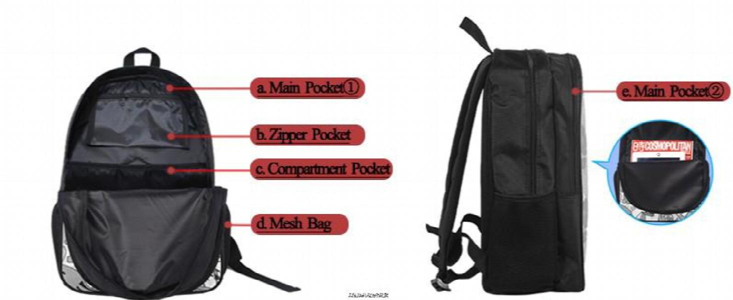 16-Inch Anime Backpacks For Kids Tokyo Revengers School Bag